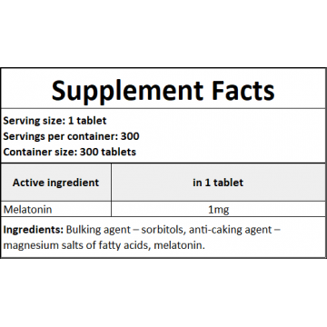 Melatonin - 300tabs. x12 - 2