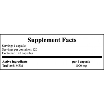 MSM 1000mg - 120caps - Sale - 2