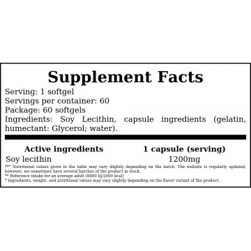 Lecithin - 60softgels - 2