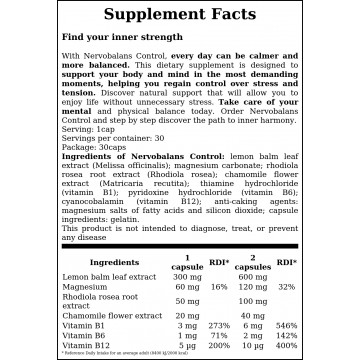 Nervobalans Control - 30caps. - 2