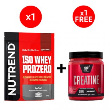 IsoWheyProzero 500g Chocolate Brownie + DNA Creatine 216g - 2