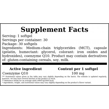 Koenzym Q10 100mg - 30softgels - 2