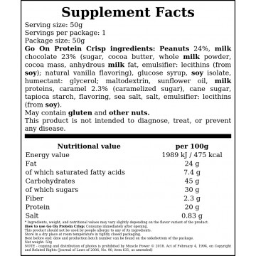 Baton Go On Protein Crisp - 45g - Pistachio & Cookies x24 - 2