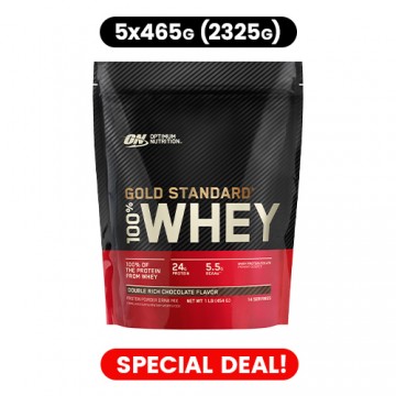 Whey Gold Standard Bag - 465g - Double Rich Chocolate x5 - 2