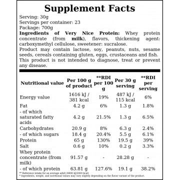 Very Nice Protein - 700g - MilkyDove - 2