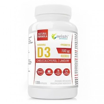 Vitamin D3 100mcg ŻSPM + Prebiotic - 120caps. - Sale - 2