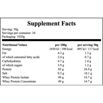 Red Protein - 1020g - Strawberry - 2