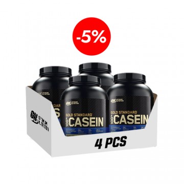 100% Casein Protein - 1820g - Creamy Vanilla x4 - 2