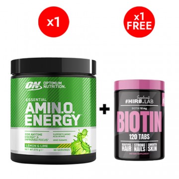 Amino Energy - 270g - Lemon Lime + Biotin 10mg - 120tabs - 2