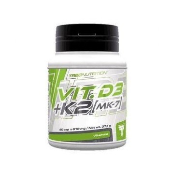 Vitamin D3 + K2 (MK7) - 60caps.