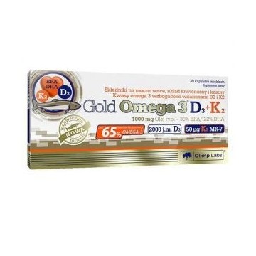 Gold Omega 3 D3 + K2 - 30caps - 2