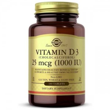 Vitamin D3 1000IU - 180tabs.